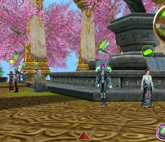Area where you trade arena point currency for epic gear in order and chaos.