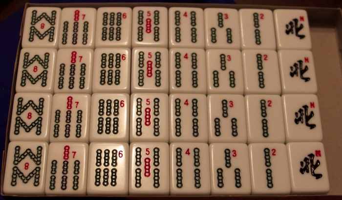 3 player - remove 2-8 of bamboo and north winds from the tiles.