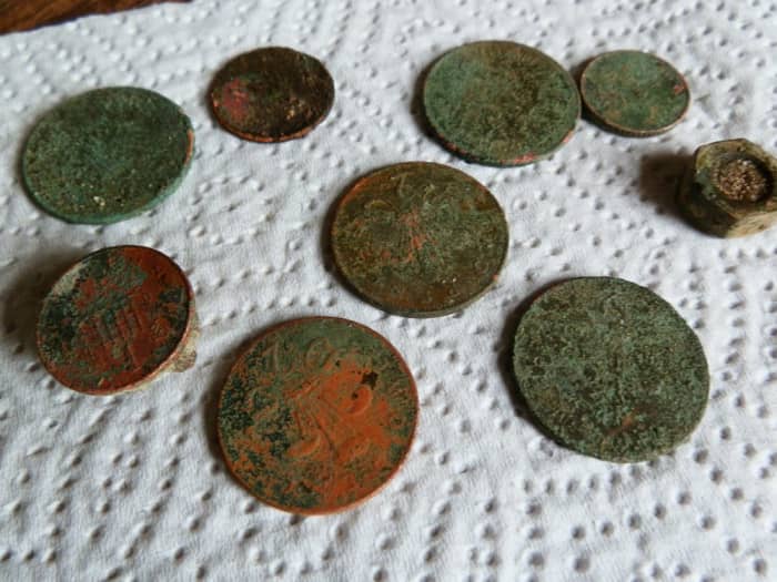 metal detekterede mønter