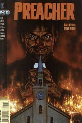 Preacher #1 - First full appearance of Jesse Custer, Tulip O'Hara, Cassidy, and the Saint of Killers