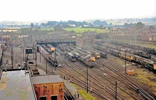 Lostock Hall mpd, Preston, Lancashire (N. W. England) seen July, '68 at the very end of British Railways steam working. The last was the Fifteen Guinea Special (£15 15/- or £15.75), 11th August, 1968, eleven months after steam ended in the North East