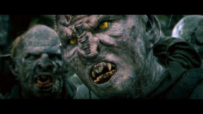 From New Line Cinema. Ugly in both appearance and spirit, orcs are not only the unanimous target for everyone else' hate, but hate everyone else just as much.