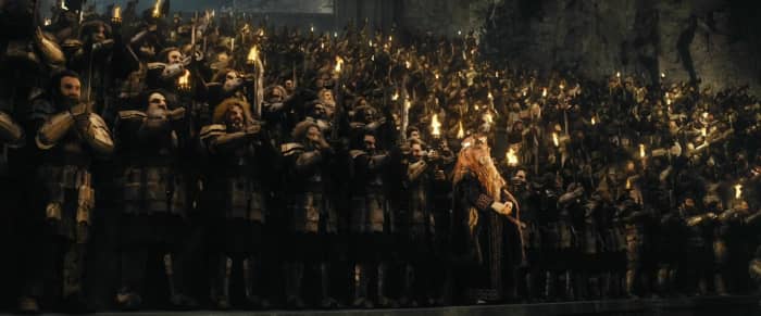 From New Line Cinema. Though small in height, the dwarves are the equals of the other races in everything else and will remind you of it if you forget it.