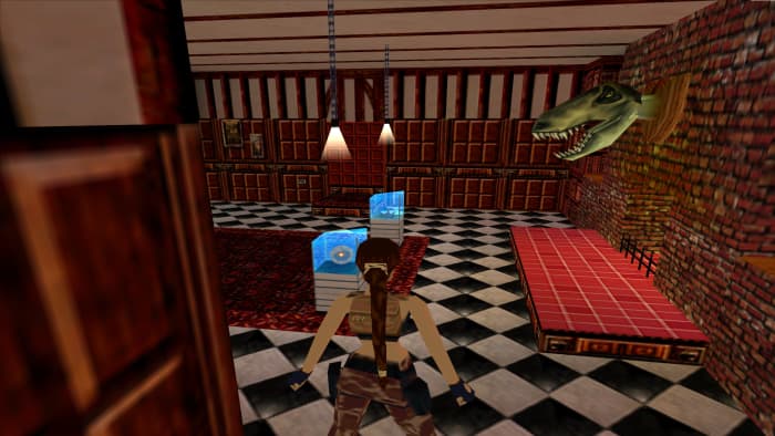 Part of Lara's treasure room in Tomb Raider III, uploaded by user Blackpill from the Tomb Raider wikia.