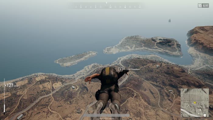 Pressing W will let you move faster in the direction you are facing. if you move the mouse to face down, you will descend much faster.