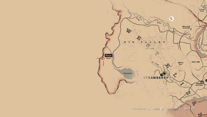 The location west of Owanjila where you can find the Obelisk.
