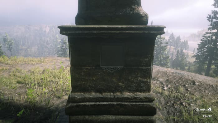 Facing east there will a plaque with the map inside.