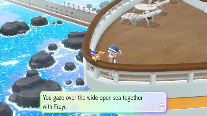 Your partner Pokemon travels along side your throughout your journey through Kanto.