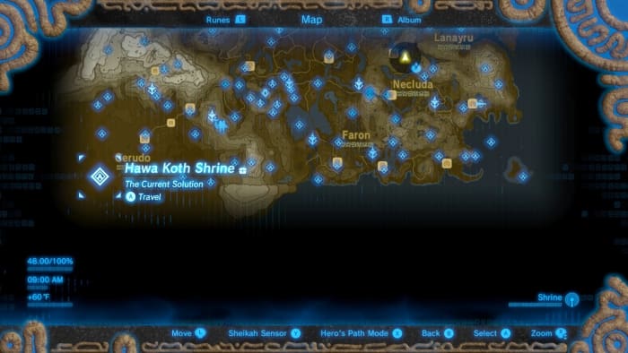 The Desert Fairy Fountain is at the Hawa Koth Shrine location at the bottom left-hand corner of the map.