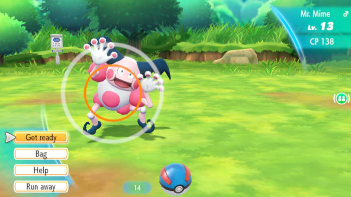 The Poke Ball Plus makes it feel like you're really throwing a Poke Ball at the Pokemon you catch!