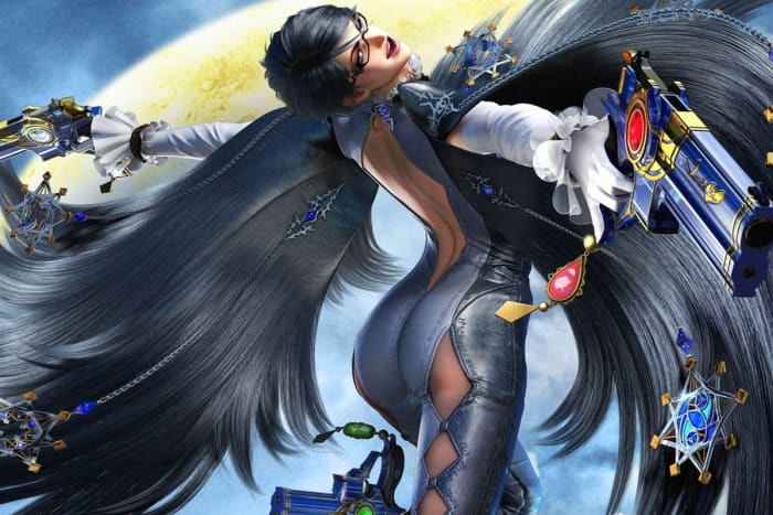 Bayonetta is all leather and glasses. 
