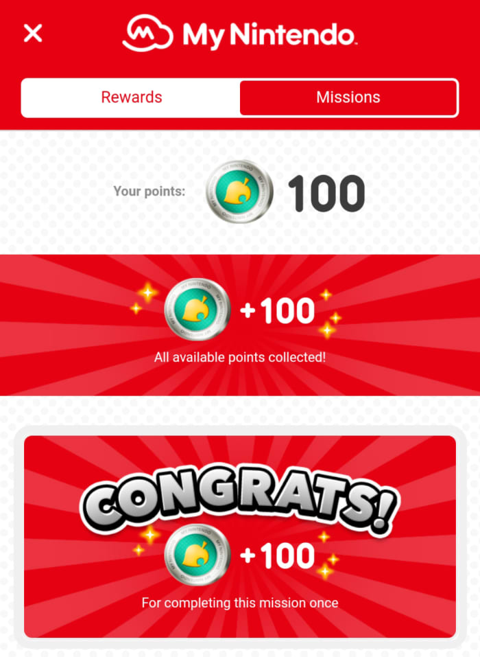 Create a My Nintendo account and get extra rewards!