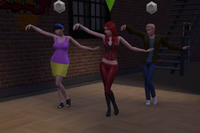Group dancing in Sims: It's highly entertaining, for the Sims AND for the player.