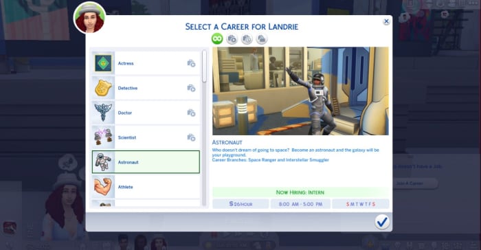 Sims creators add new employment opportunities on occasion, so I'm keeping my fingers crossed.