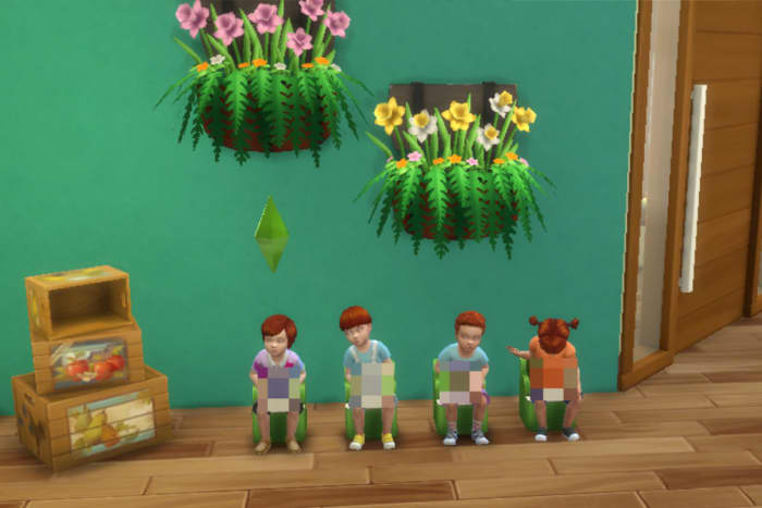 It's the Ginger Potty Hour . . .starring Elyse's mini-mes. I just realized it could also look like the Weasley family.