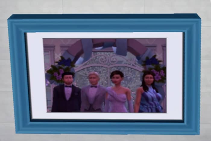 It took a little while to get them to stand facing forward, but I got it without too much trouble. The more Sims you add to the shot, the more challenging it gets.