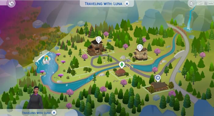 If you have "The Sims 4: Seasons" expansion pack, Glimmerbrook is affected by the weather, with very cold, snowy winters and hot, humid summers.