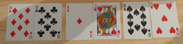 These are hands you do not want to play in "Poker Heat" Reverse.