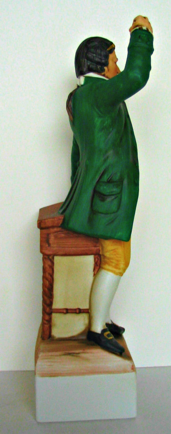 Patrick Henry was made by the American Porcelain Company ... The company was founded in 1938 in Ohio, and also had factories in Delaware. The did many decanters for McCormick Distillery Company from the 1950s to the 1980s.