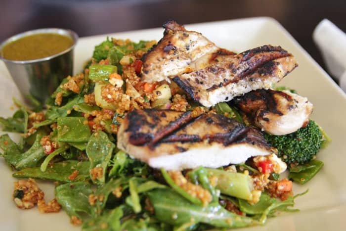 Salads are great food for weight-loss because they take longer to chew. Make your salad more satisfying by adding grilled chicken, tuna, or hard-boiled eggs.