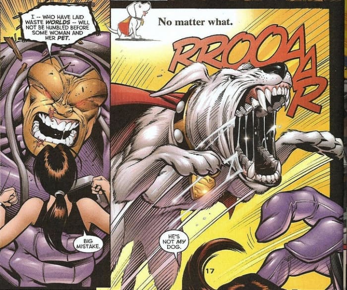 The problem with having Kryptonian animals in the house: Just seeing this makes me want to wet my pants
