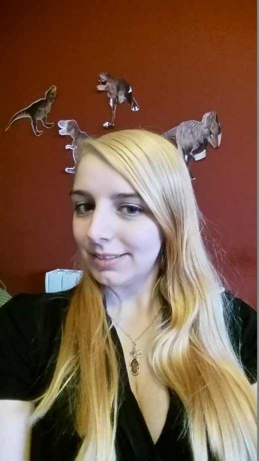 My hair after the second application of the lightener.