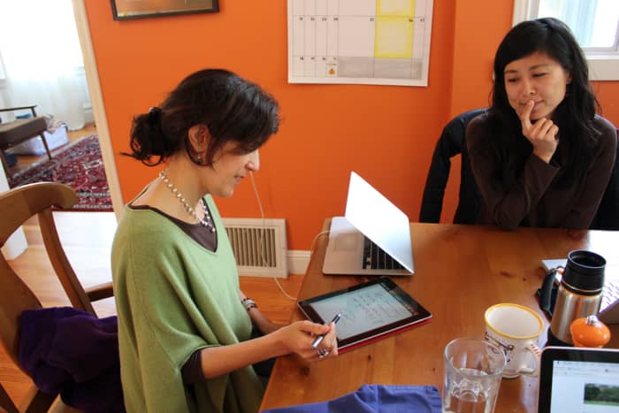 Using a tablet or smartphone to write a message can be a quick and easy way to communicate when you have lost your voice