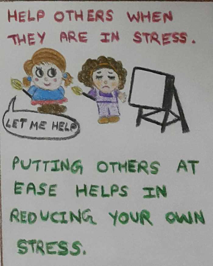 Shy people should try helping others when they are distressed. This serves as a medium to relieve their own anxiety and helps in forming friendships.