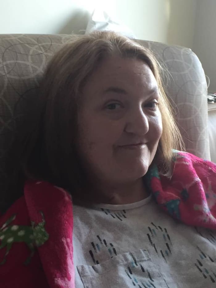 Taken the day after my surgery. I was totally drugged up in this picture. I walked 1000 feet that day. This was the day I found out I had cancer