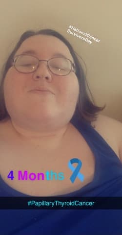 My first #NationalCancerSurvivorsDay! It was very scary to be diagnosed with cancer and then to have surgery and radioactive iodine therapy to treat that cancer but I got through it all! (June 2nd, 2019)