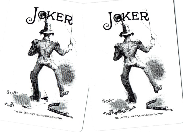 Playing card interpretations: use the Jokers if you want to. I'd only include one of them. Ghost cards by Bicycle.