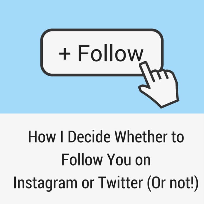 Here are some general thoughts about how I choose who to follow on Instagram.