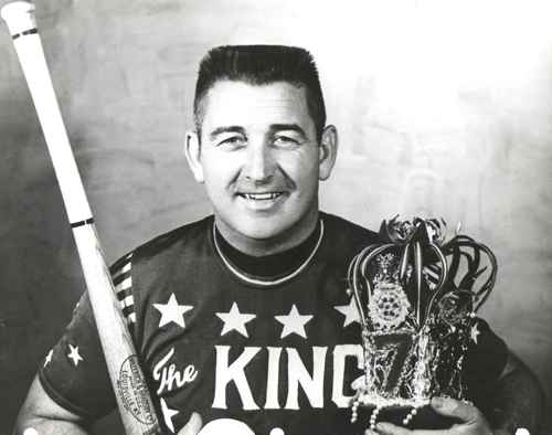 Eddie Feigner said he only wanted to put on a good and not charge for autographs. Just look at that crw cut.