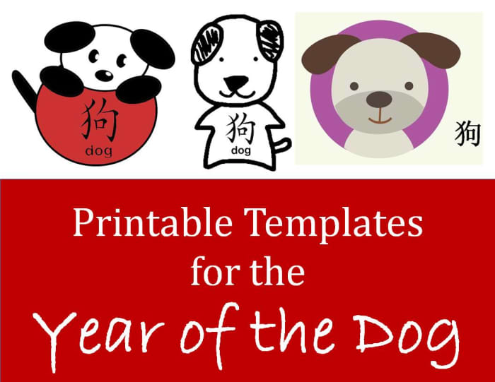 Kids' Crafts for Chinese New Year (Printable Dog Templates) - Holidappy