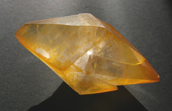 A yellow calcite crystal is excellent for enhancing study skills.
