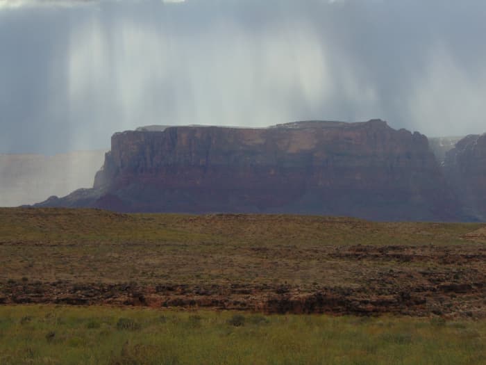 And we went down the narrow canyon anyways. Luckily the flash flood came while we were in camp.