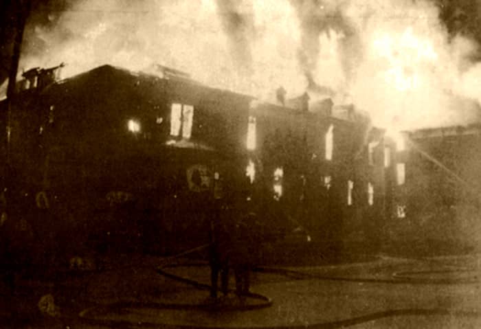 The building was fully engulfed in a very short time.