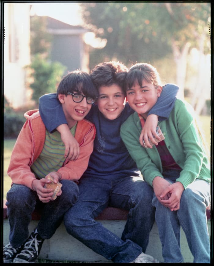 Paul Pfeiffer, Kevin Arnold, and Winnie Cooper (Josh Saviano, Fred Savage,and Danica McKellar)