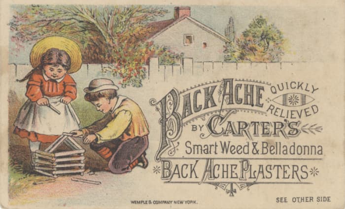 Unregulated drugs in the 1800's contained ingredients ranging from opium to belladonna and marijuana.