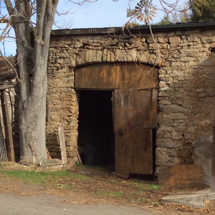 Doorway to the past. Native stone and a lot of hard work built structures that still stand strong.