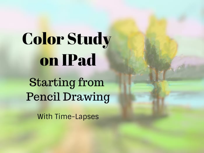 Learn how to create a quick drawing of the composition, with pencil on paper, then take a photo of the drawing with your IPad, and created a quick color study using the Procreate app.