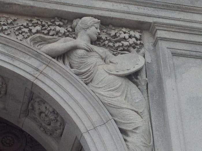 I took this photo while we were on our trip to Washington D.C. I love the architecture and the art often found within and around the structures.