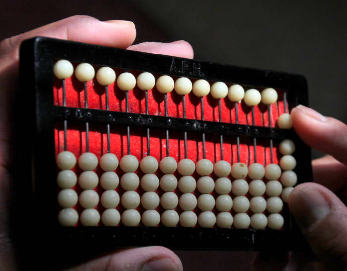 Multiplying And Mastering Equations With Three Digits On The Abacus 