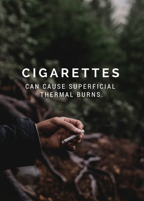 Don't burst any blisters that form on your burn because this makes them more likely to become infected.
