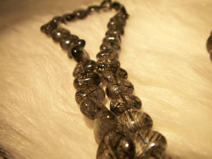 Tourmalinated quartz can help you resolve negative patterns and behaviours.