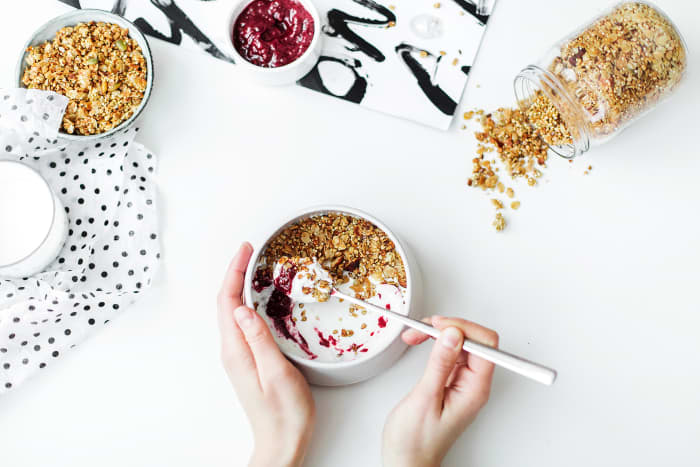 Kefir and yogurt are two excellent ways to increase your probiotic intake because they keep the healthy bacteria alive all the way to their destination!