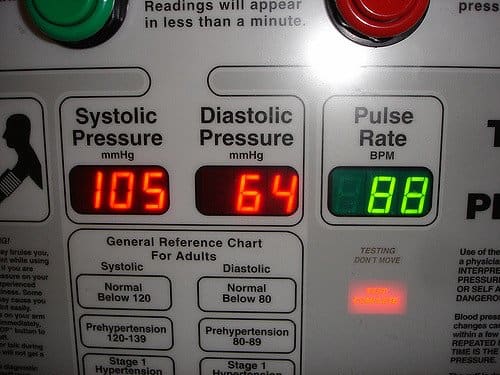This reading is on the lower end of the normal range and on the verge of hypotension (low blood pressure).