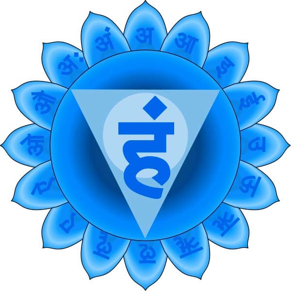 This is the symbol for the Throat Chakra, or Vishuddhi.