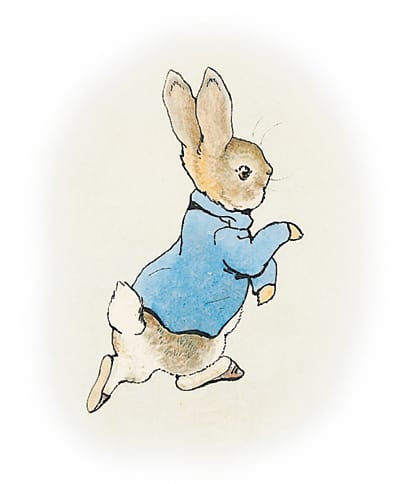 Original illustration for "The Tale of Peter Rabbit" by Beatrix Potter.