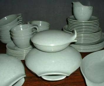 Russel Wright Residential Melmac Dinnerware was given the MOMA Good Design award in 1953 and 1954!